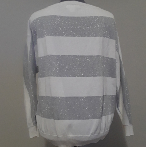 Liz‎ Claiborne Sparkly Striped Shirt - Picture 3 of 4